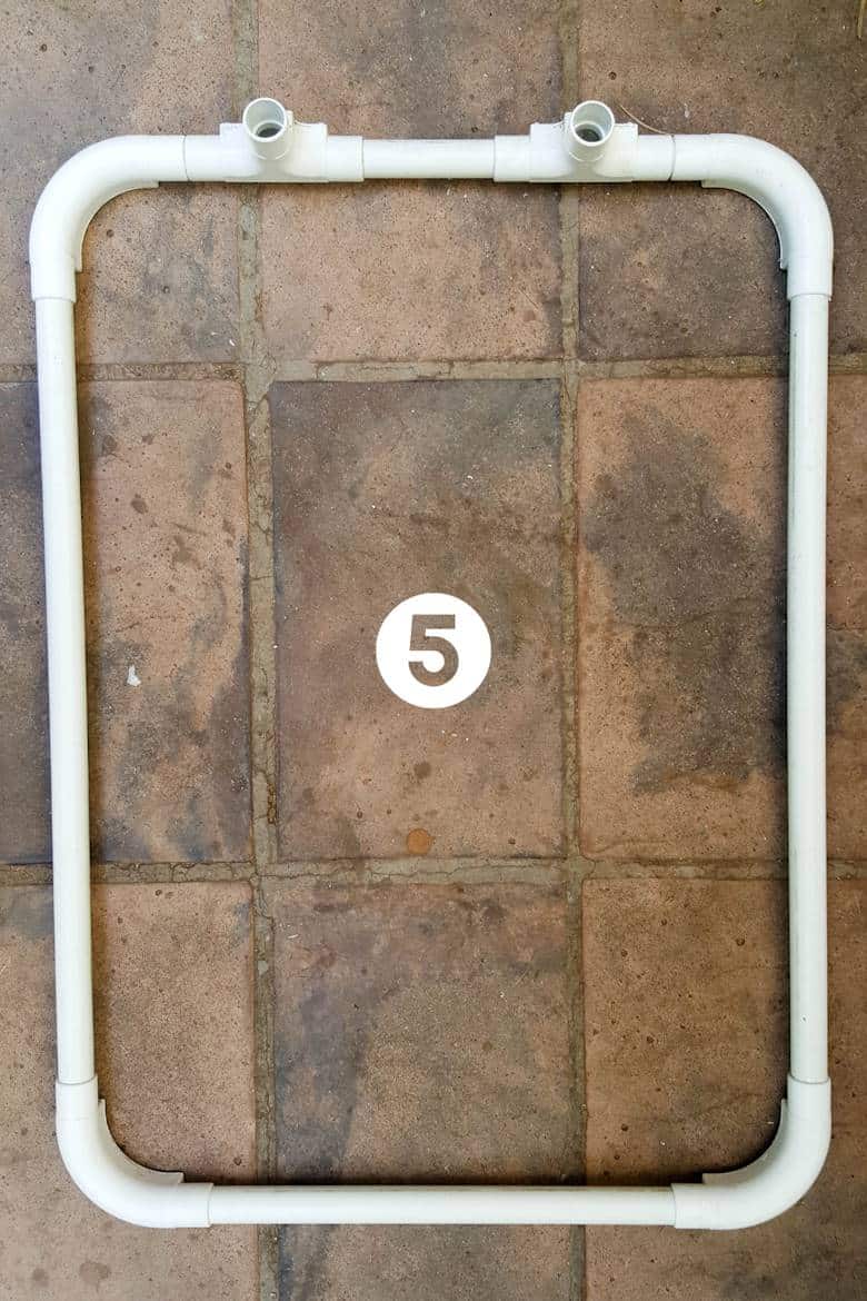 Making a pool rump for a small dog - step 5