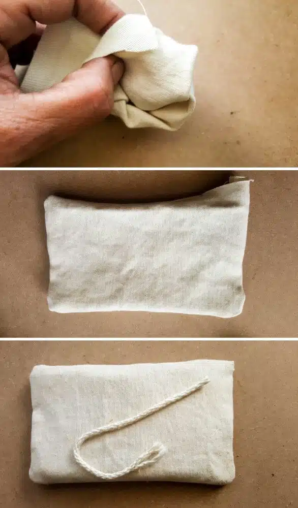 Making a no-sew tufted mattress for a fairy daybed #Fairygarden #wiredaybed #fairydaybed #fairyfurniture