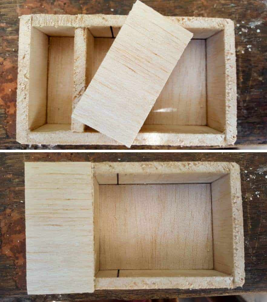 Making the trough for the the DIY fairy garden water feature. Includes template for all the pieces