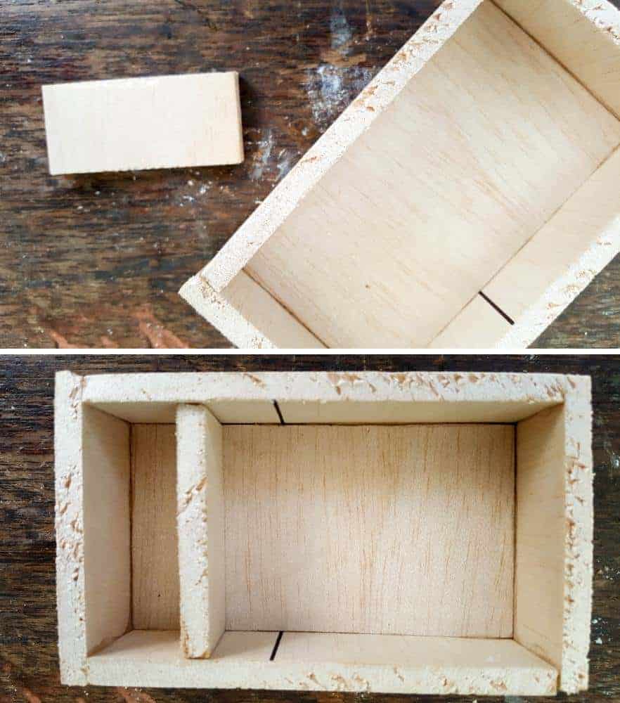 Making the trough for the the DIY fairy garden water feature. Includes template for all the pieces