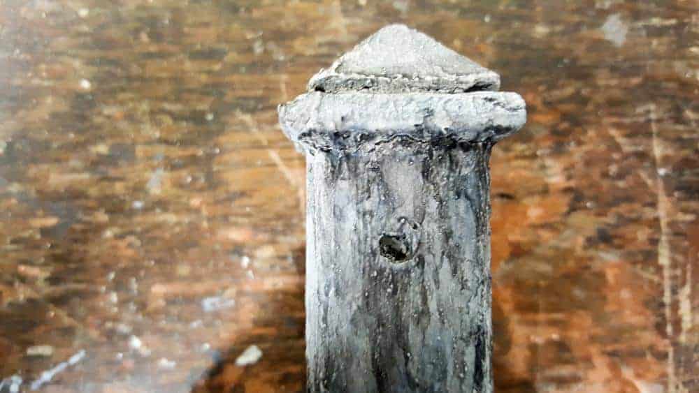 Painting the fairy water feature to mimic concrete #DIYFairyWaterFeature #WaterFeature #FairyGardens