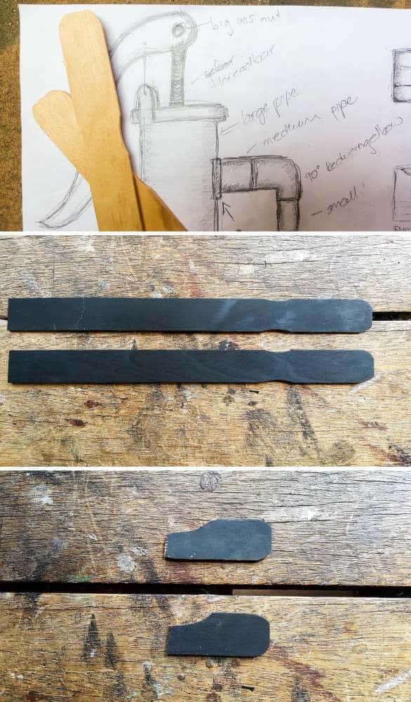 Making the faux pump mechanism #paintingPVCPipes #DIYPaintingPVC #acraftymix #DIYTutorial #fauxhandwaterpump #antiquewaterpump