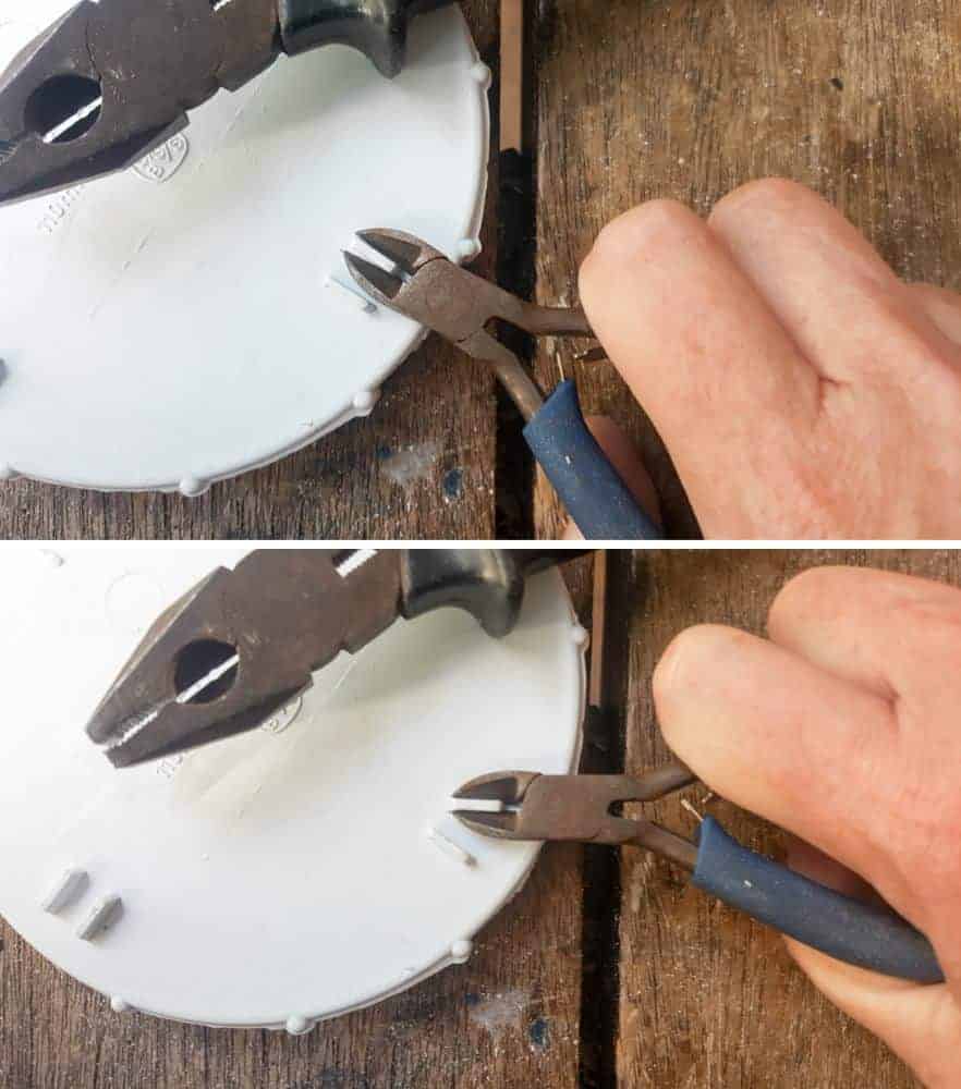 The PVC pipes and fittings needed to seal the hand pump #antiquehandpump #DIYHandpump #waterfeaturepump #acraftymix
