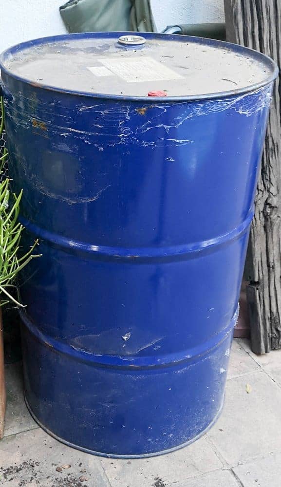 What you need to make a drum water feature #drumwaterfeature #PVChandpump #DIYTutorial #ACraftyMix