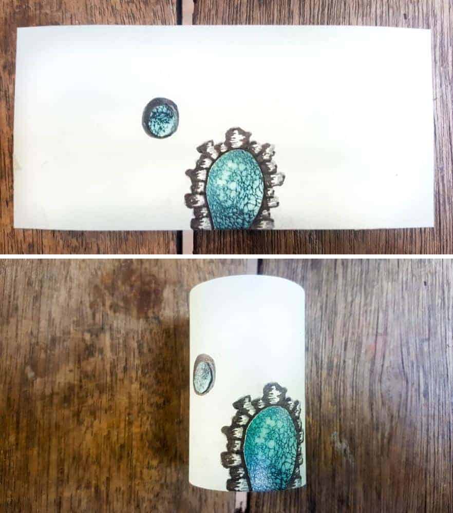 Draw the doors and windows on a piece of cardstock #FairyGarden #FairyVillage #FairyTutorial #ACraftyMix #CraftTutorial #FairyCraft