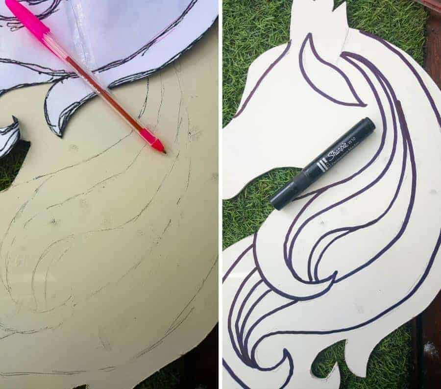 Use the free printable to trace the placement of the mosaic pieces #mosaicprojects #tipsandtricks #howtomake #mixedmediamosaic #acraftymix #unicornspit #mosaicart #mosaicideas