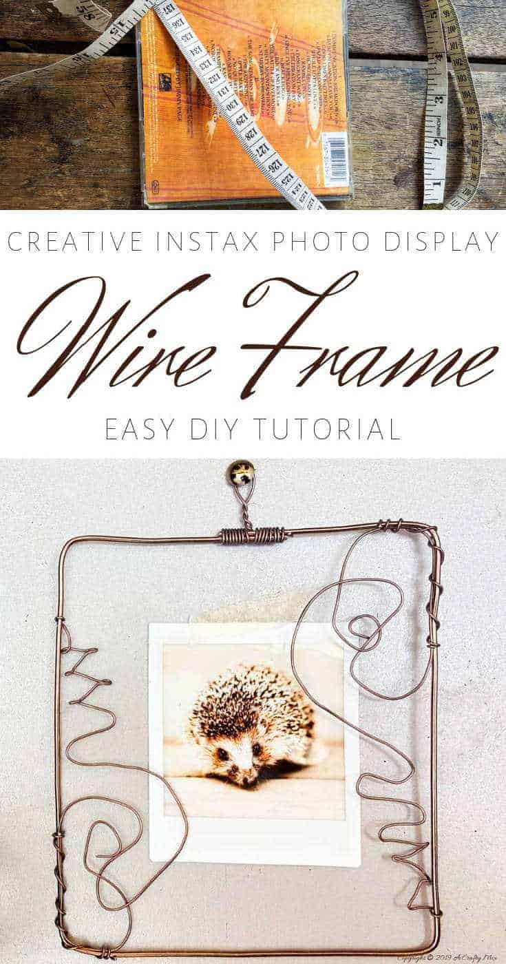 Personalize your space and your gallery wall with these super cute wire picture frames that you can make with this easy step-by-step tutorial! #pictureframesDIY #wirepictureframe #pictureframes #gallerywall #creativepictureframes