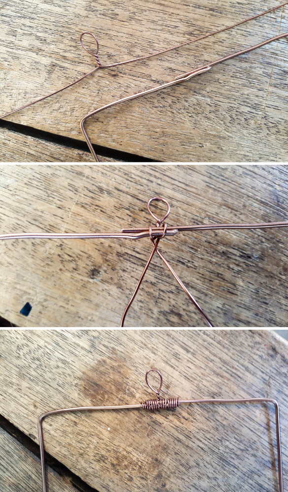 To make the loop at the top of the wire frame, twist into a loop form before attaching to the frame #pictureframesDIY #wirepictureframe #pictureframes #gallerywall #creativepictureframes #polaroid #Fujifilm #Instax