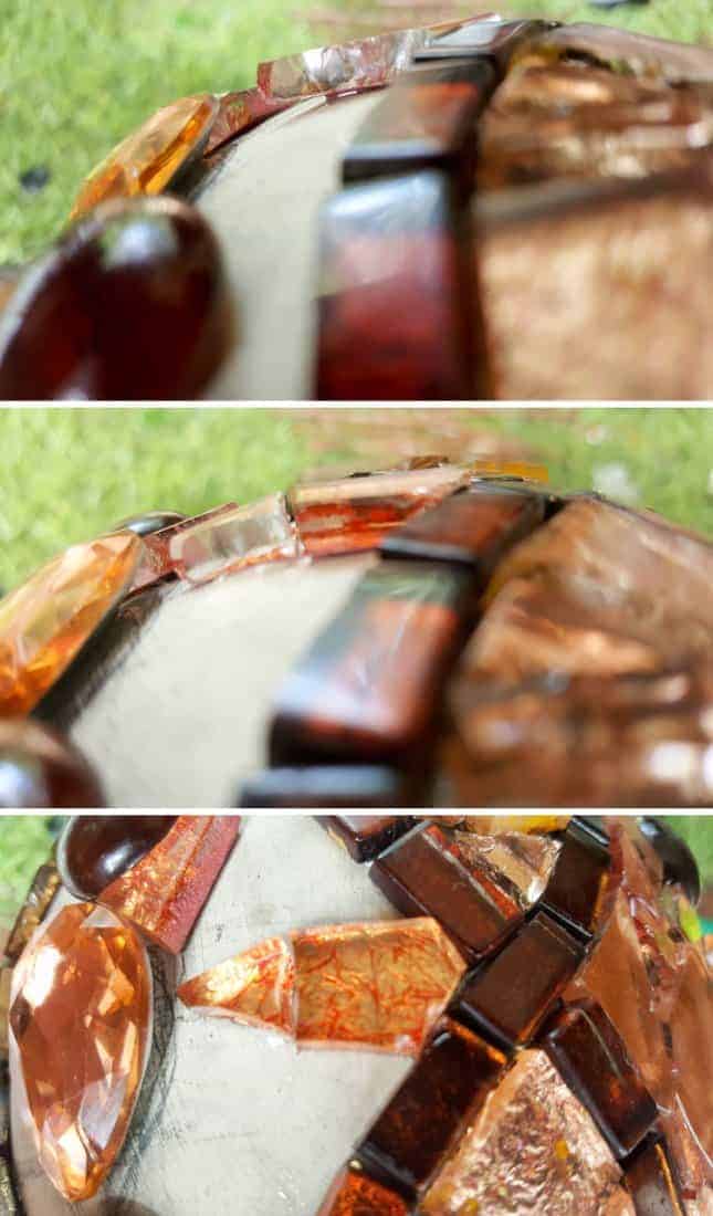 How to make a tile fit on a concave surface #Mosaicart #FabergeMosaic #MosaicTips #acraftymix #Mosaictricks #MosaicDIY #MosaicHowTo #RussianEggs #MosiacDIY