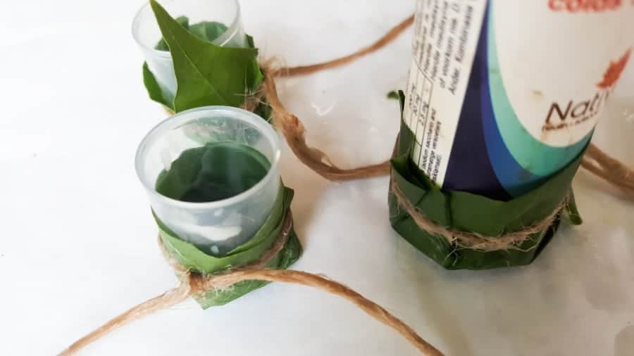 Place the fairy bowls on a flat surface to dry #FairyBowls #FairyDIYCrafts #ACraftyMix #FairyGardens #FairyCRafts #WhimsicalFairyCrafts #SimpleFairyCrafts