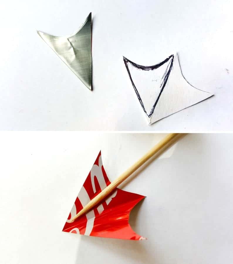 Make this no-sew quiver full of macram&eacute; arrows for Valentine&rsquo;s Day using empty soda cans. It&rsquo;s a fun gift idea and you can use it all year round in your home d&eacute;cor too. It only take an hour to make and you don&rsquo;t need any fancy tools or equipment either. #VintageValentine #TinCanRecycle #ValentineGiftIdea #QuiverArrows #AcraftyMix #HomeDecor #MacrameArrow #Sodecanrepurpose