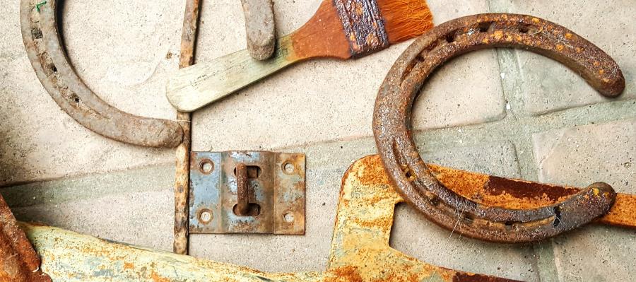 How to make a sign using scrap metal letters with lots of ideas for each letter of the alphabet #Upcycling #Benefits #UpcycleSign #ACraftyMix #RepurposedLetters #RustyAlphabet #UpcycleStrong #InThisTogether #UpcyclingIdeas