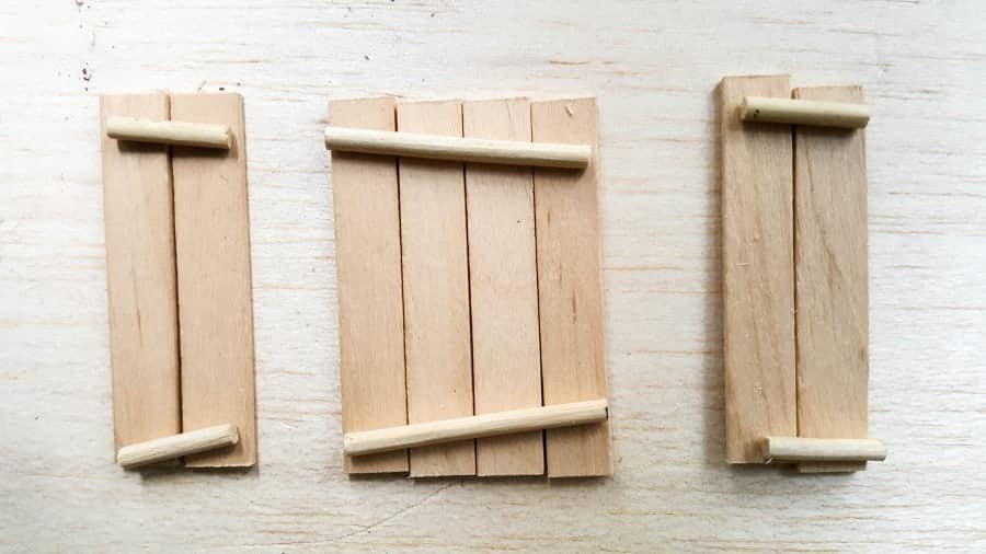 Measure and cut the skewers to fit