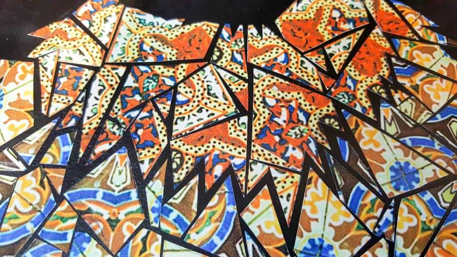 Once you've completed an area move on to the next contrasting color