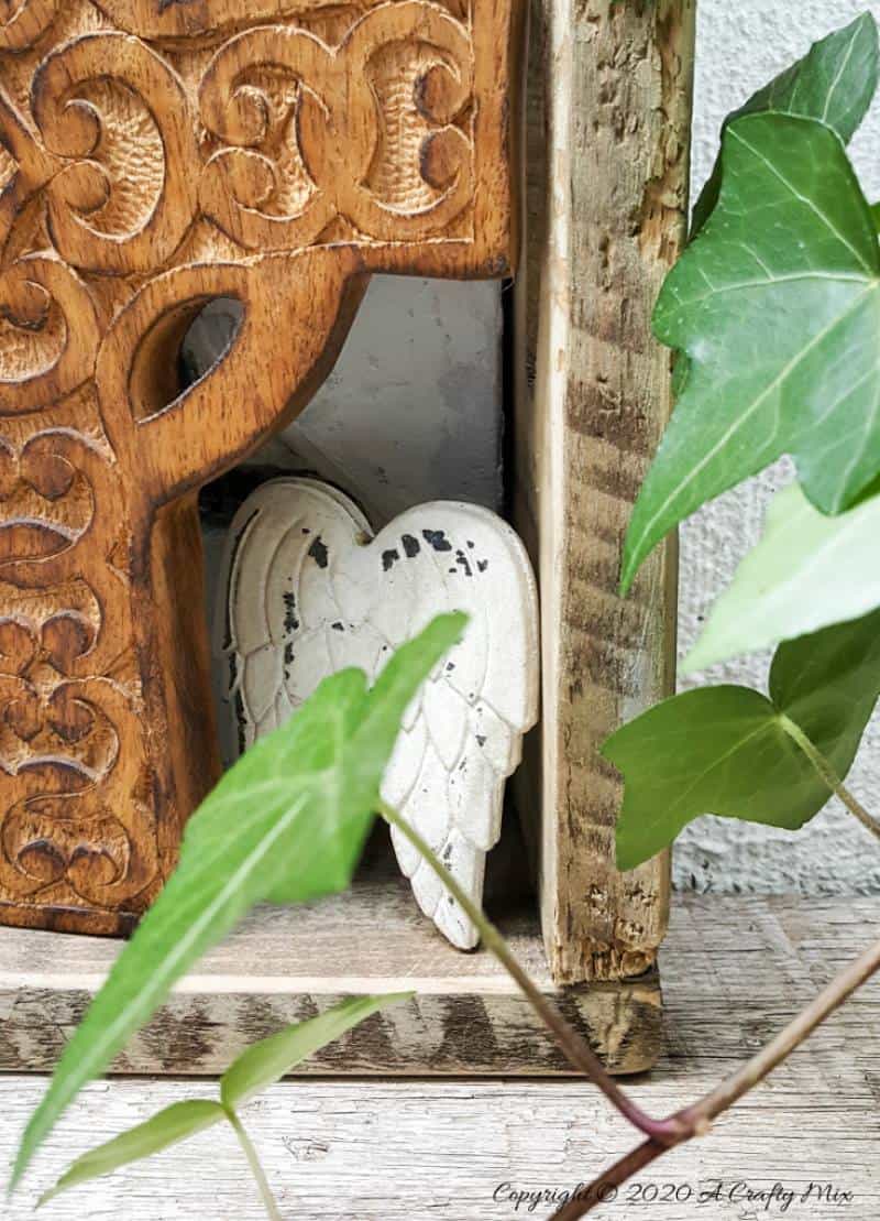 Take the traditional shadow box to a whole new level by adding faux bricks. This easy DIY tutorial will show you how to make your own shadow box in any size along with creating the faux bricks. #FauxBricksDIY #DisplayBoxDIY #ACraftyMix #BrickWallDisplaybox #DIYHomeDecor #FramedBricks