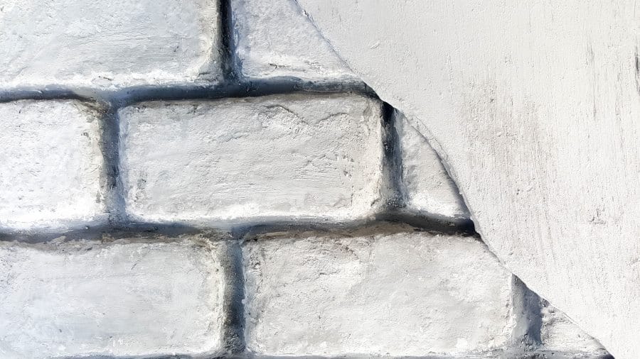 Paint your bricks to suit your decor style. I used craft paint and Plaster of Paris to get this look
