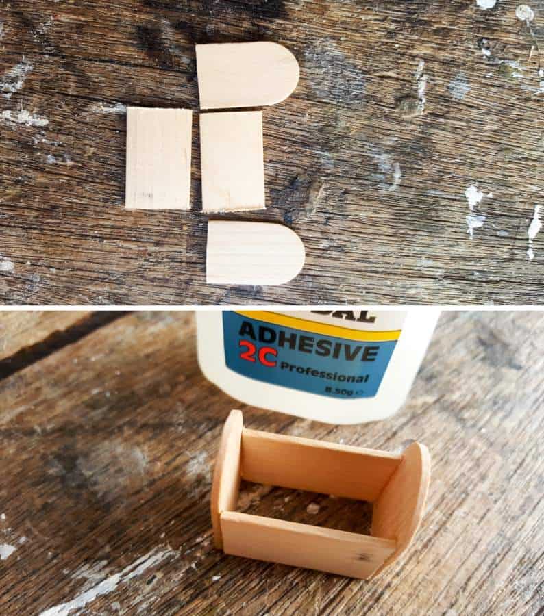 How the miniature treasure chest pieces fit together