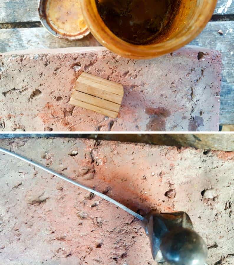 Use a hammer to flatten the jewelry wire