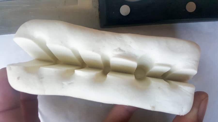 Don't slice the mold all the way through
