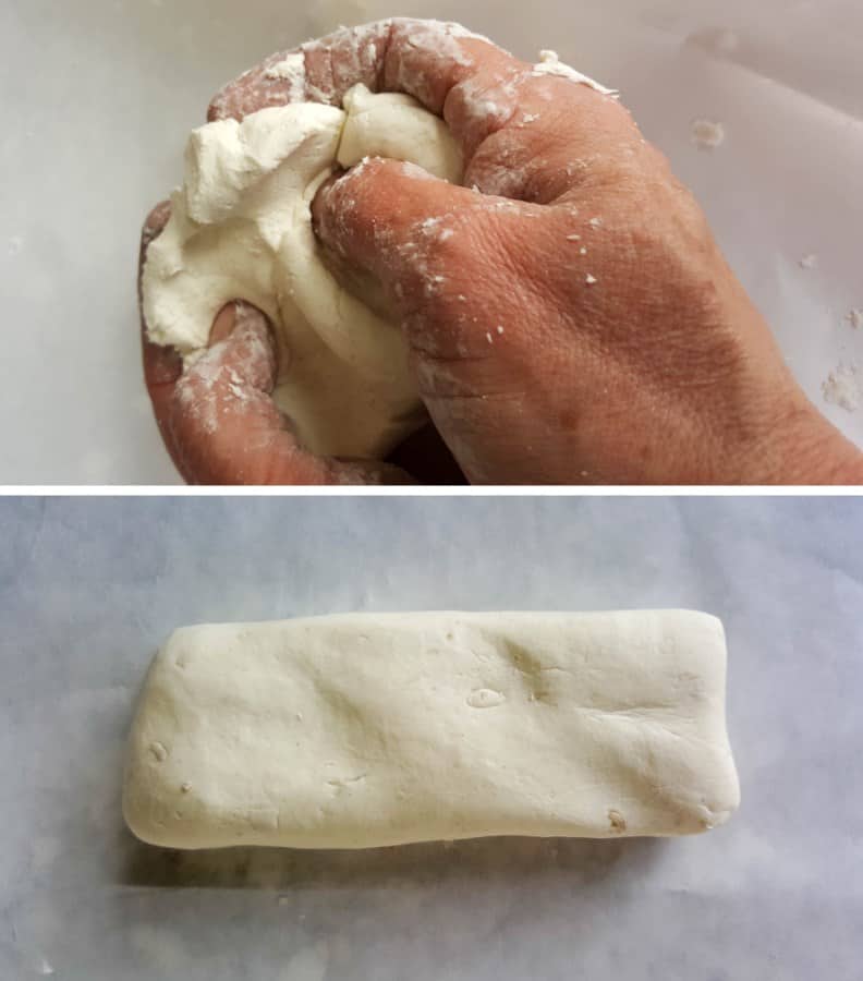 Mix the 2 ingredient mold and form into a brick shape