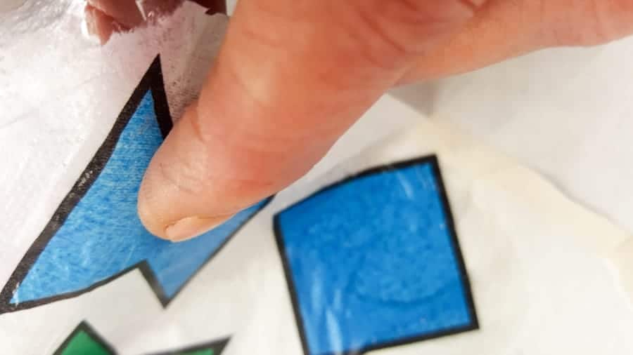 Applying mod podge to the napkins makes them stronger and easier to apply