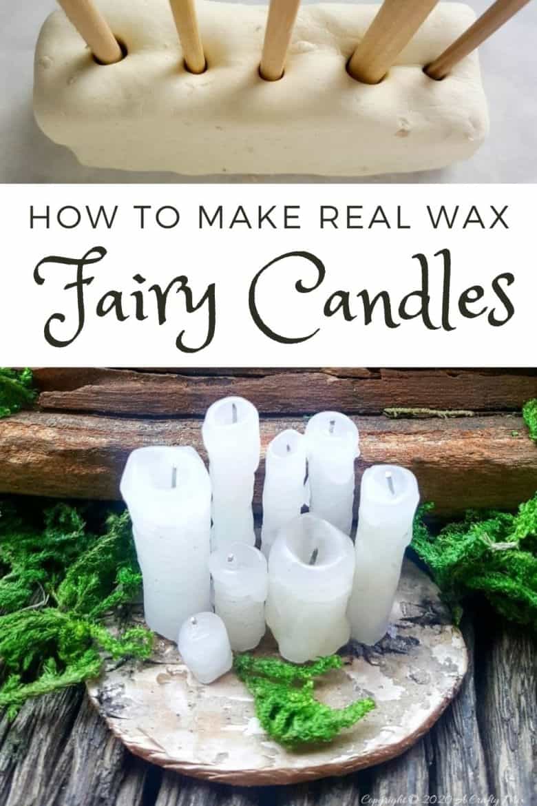 Human beings aren&rsquo;t the only creatures who love candles, the fae folk are fans too. Here's a quick and easy way to make a whole bunch of real fairy candles in no time at all. Perfect for your doll's house or if you just want to spoil your little friends #fairycandles #miniaturecandles #acraftymix #miniaturetutorial #tinycandles #pixiedust