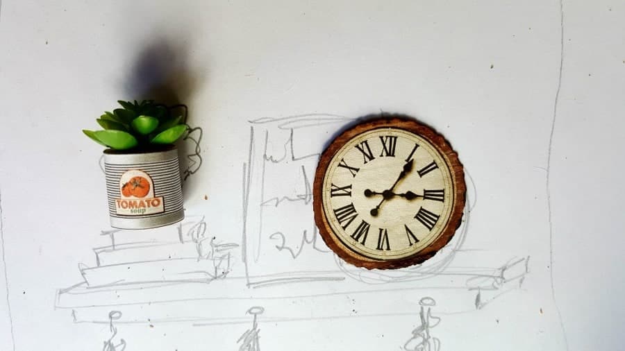 Refer back to your initial sketch or diagram and build each piece as you go along