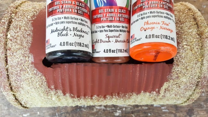 The three Unicorn SPiT colors used to create the faux rust effect