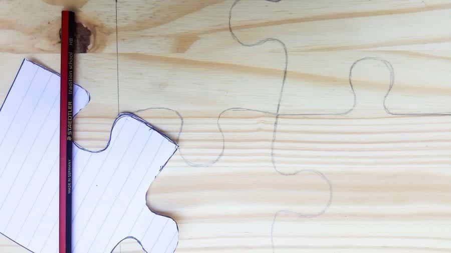 Transfer the free template to the wood