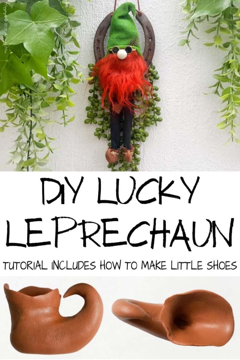 Channel the luck of the Irish on St Patrick's day and make a Lucky Leprechaun Horseshoe Charm. Cute enough to stay up all year long, this craft idea takes less an hour to make. #StPatricksDay #ACraftyMix #Horseshoe #Repurpose