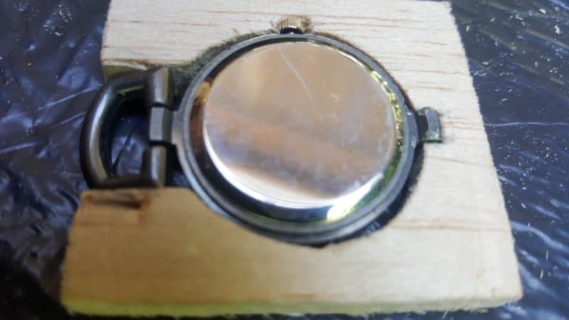 Cut the balsa wood to fit the clock face