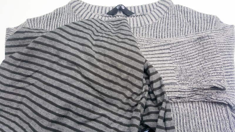 The old sweater and t-shirt I used to make the handbag
