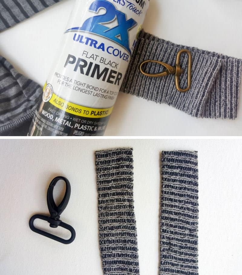 If the handbag connectors are the wrong color use spray paint to change the look
