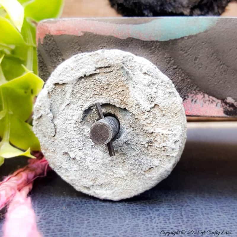 In the tradition of old toys we made this DIY Pull Toy llama using upcycled tin can wheels. This fun recycled craft idea comes with a free printable llama template. #Upcycle #TinCan #ACraftyMix #PullToy #HomeDecor
