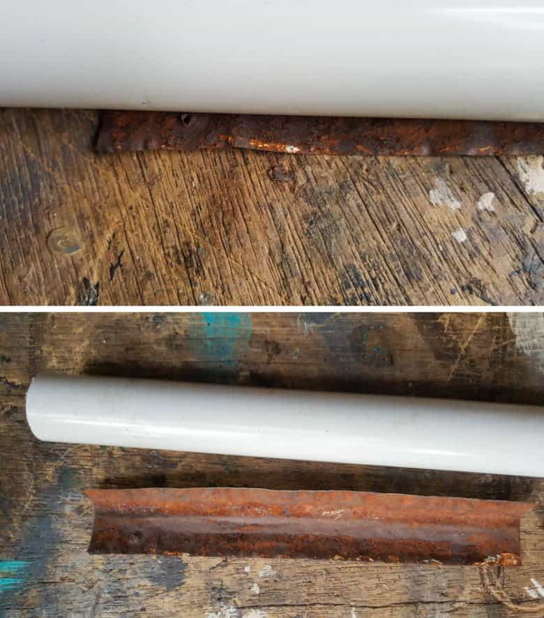 Use a PVC pipe to shape the slide
