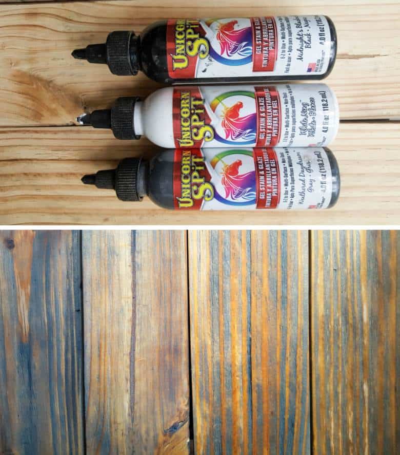 Unicorn Spit colors used to age the frame for the herb bouquet.