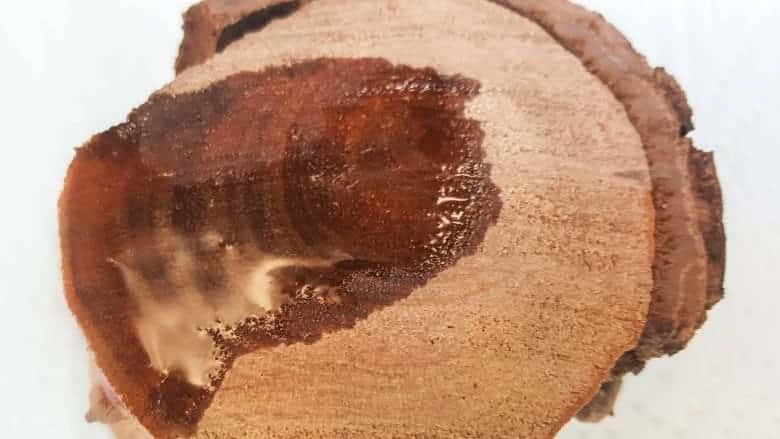 Pour hot wax or oil on freshly cut wood to prevent cracking