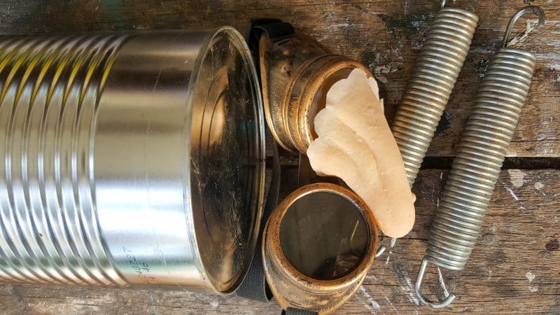 To make Dr Edinose you'll need an empty tin can, witch's nose and steampunk glasses