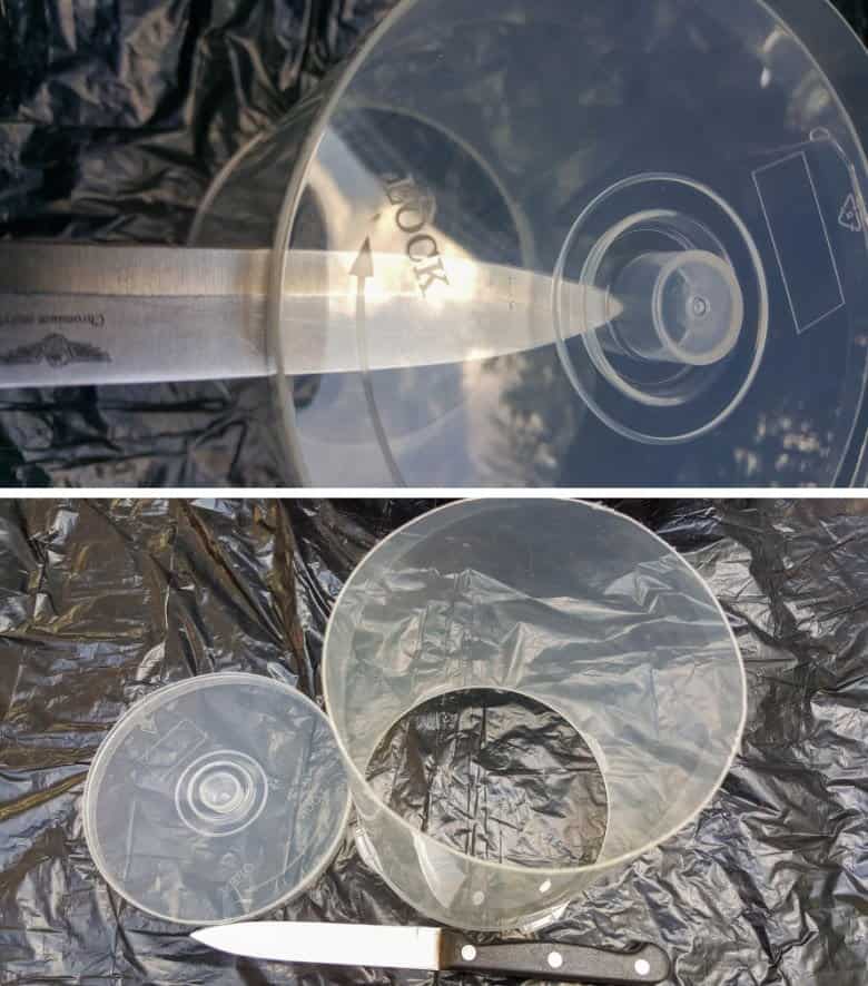 Cut the top of the CD case off with a sharp knife