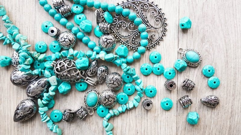 What you need to make a half moon dream catcher with bead detail
