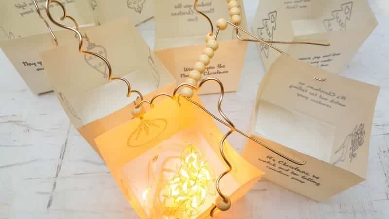 Fill the box lights with battery operated fairy lights