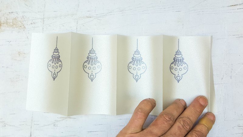 An image showing all the top folds needed to make the box lights