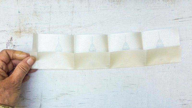 Fold the bottom upwards