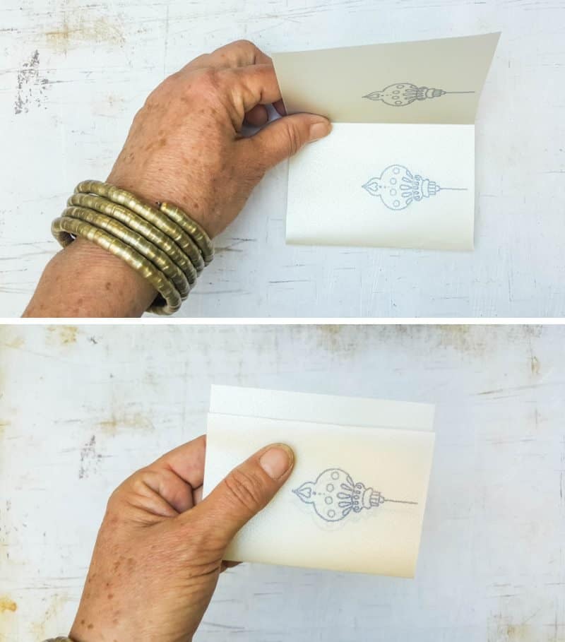 Fold the flap over
