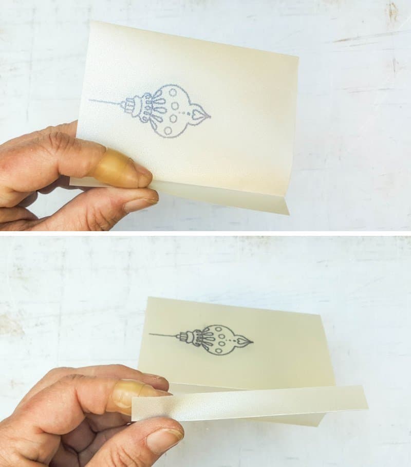 Fold the flap over