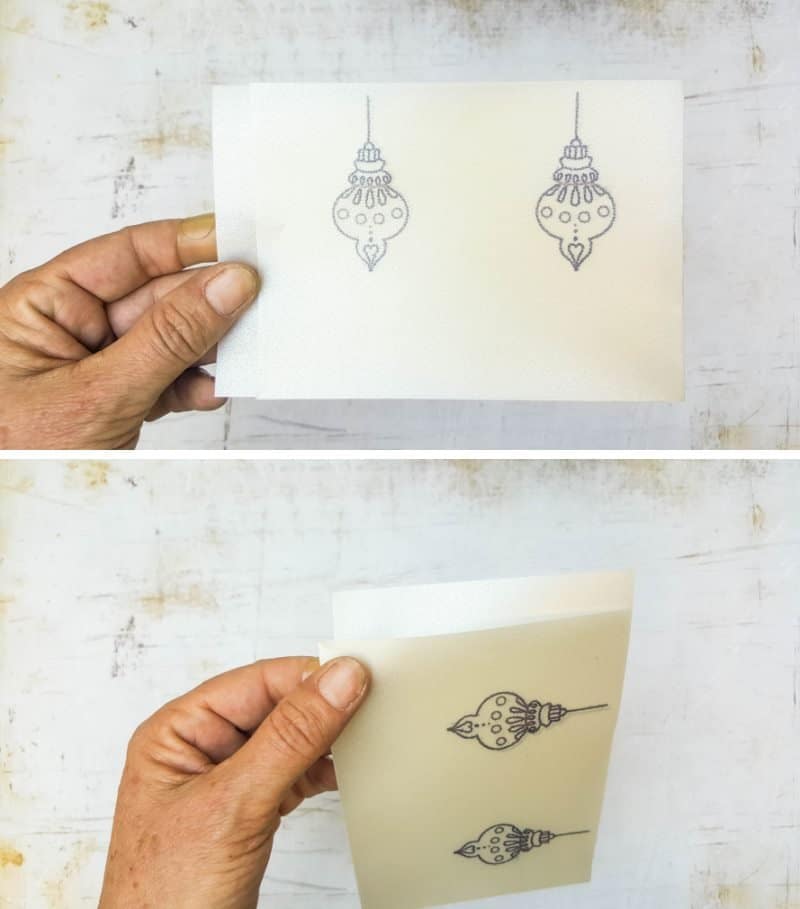 Fold the paper over to meet the flap mark