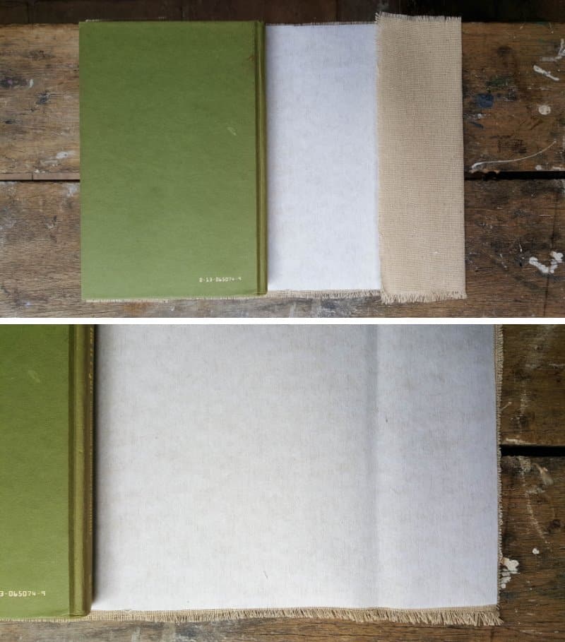 Iron the edges flat to get a neat crisp line
