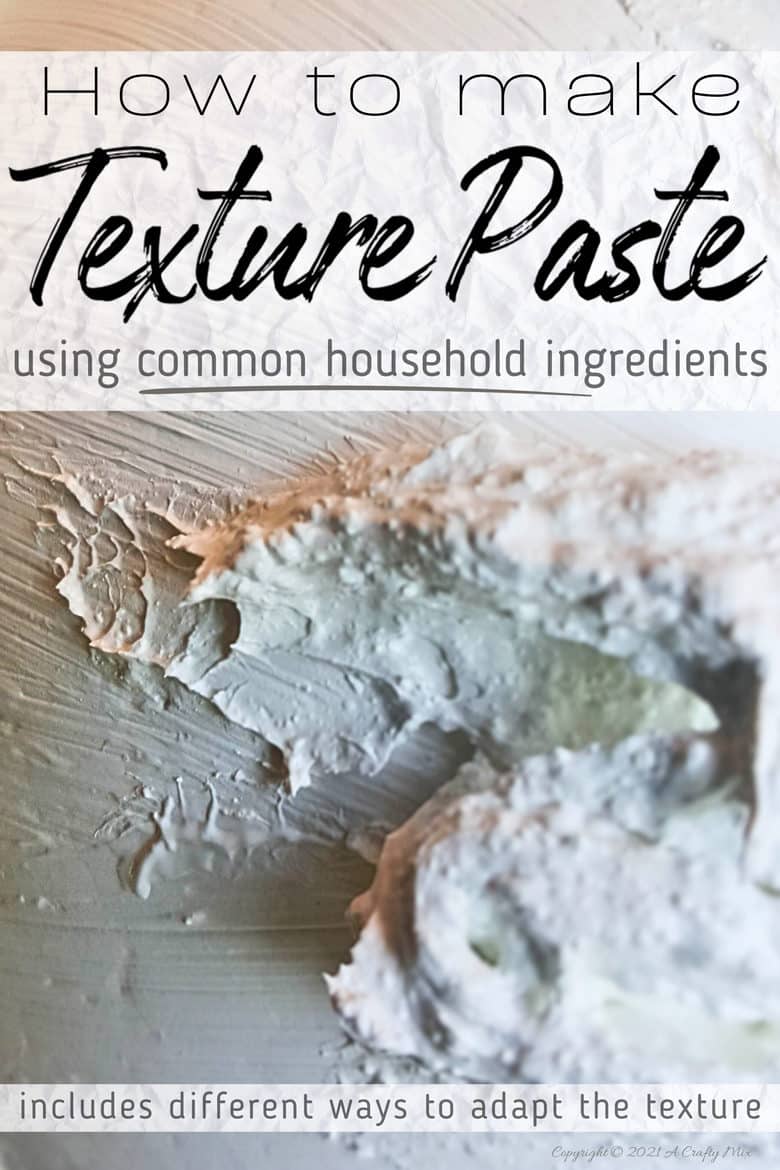 We'll show you how to make Texture Paste using a variety of common household ingredients. Easy and inexpensive it's a great way to add texture and dimension to your arts and crafts projects. Get the step-by-step tutorial and more at #ACraftyMix