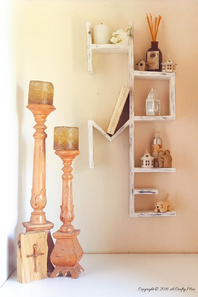 Make your own "Home" shelf. Full tutorial on the blog with detailed instructions