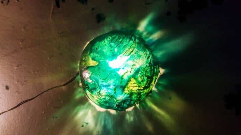 Testing the stained-glass fairy lights